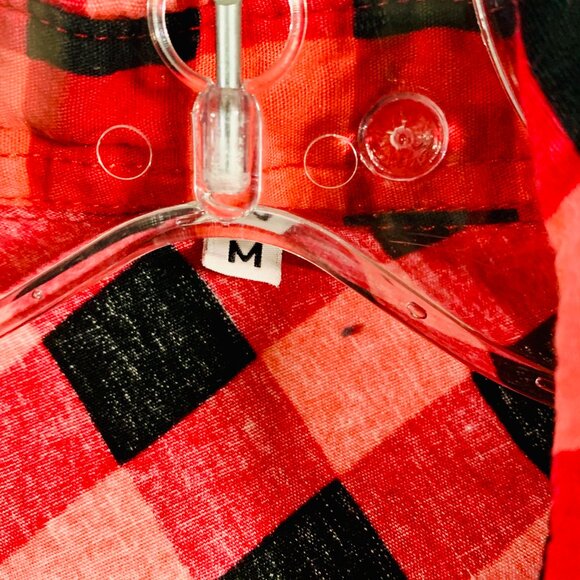 Red/Black Checkered Buttion up shirt (KM0120) - Picture 2 of 3